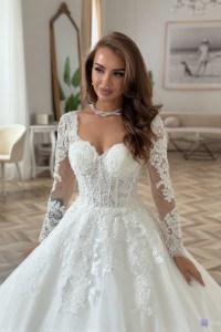 Свадебное платье SS263 без шлейфа 