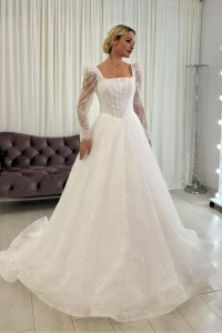 Свадебное платье SS-291 со шлейфом