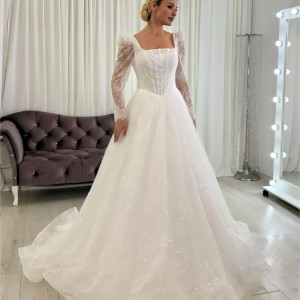 Свадебное платье SS-291 со шлейфом